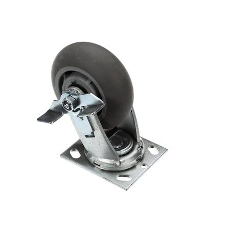 Food Warming Equipment Castor, 5in, Swivel with Brake, Plate CSTR52-SB-PRR