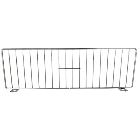 Angola Wire Products Chrome Divider, Fits Lozier/Madix Style Shelf, 6" x 19" Size, Chrome, PK50 C-FD619CN-7