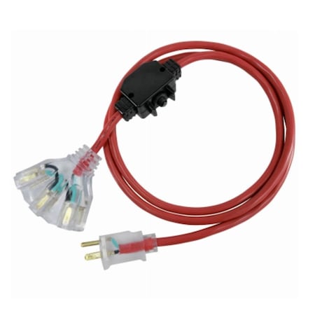 Extraer SJTW Extension Cord, 16 AWG, Outdoor, 16/3, Orange, 50 ft EX3242026