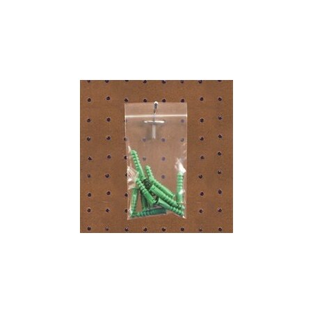 Bubblefast 1000-6 x 8'' - 2 Mil Reclosable Poly Bags w/ Hang Hole, 1000PK BFPB6719