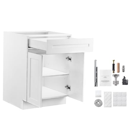Vevor Shaker Base Cabinet 36" W x 24" D x 34.5" H Ready to Assemble Cabinet White KLCC-06