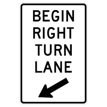 Sign Solutions Usa Traffic Sign, 24 in Width, Aluminum Sign, Vertical Rectangle DUS10DWT2436R3-20R