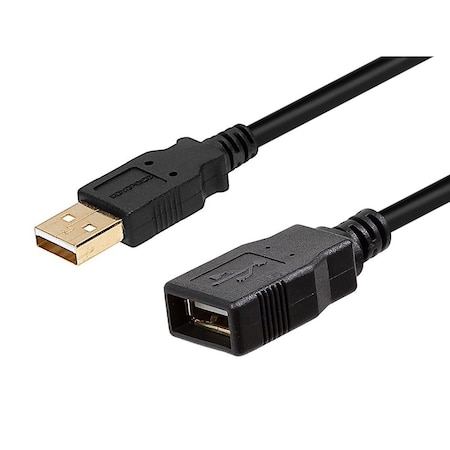Monoprice USB 2.0 Extension Cable, 3 ft.L, Black 5432