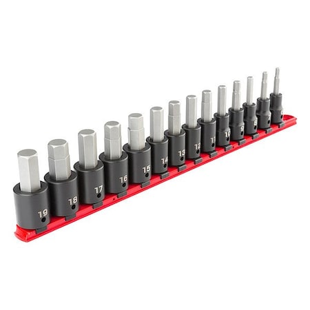 Tekton Socket Set, Steel, 18 1/4 in L SIB92101