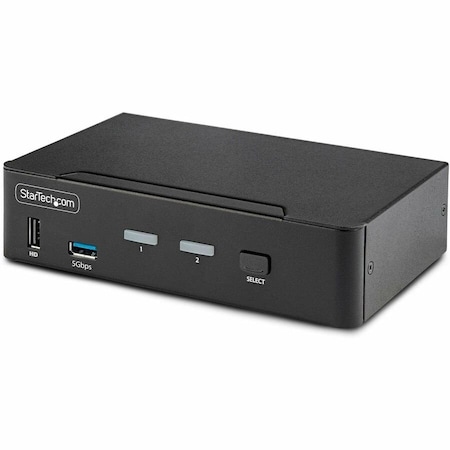 Startech.Com 2-PORT DISPLAYPORT KVM SWITCH, 8K 60HZ / 4K 144HZ, SINGLE DISPLAY, DP 1.4, 2X USB 5GBPS PORTS, 4X D86A2-2-PORT-8K-KVM