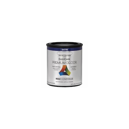 True Value Premium Decor Acrylic Paint, Tint Base Satin, 1-Qt. PDLSET-QT
