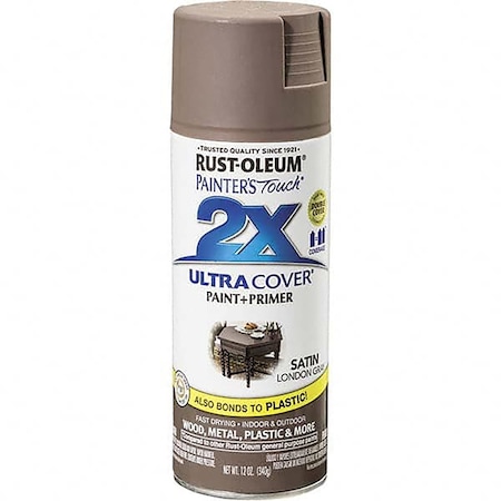 Rust-Oleum Painter's Touch 2X Ultra Cover Satin London Gray 12 Oz. Spray 249857