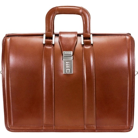 Mckleinusa McKlein 17 Inch Morgan Brown Leather Litigator Notebook Brief - 83344 83344