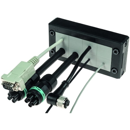 Detas DES 16 Splittable Frame, 86 x 39 mm Cutout, Black 1731010016