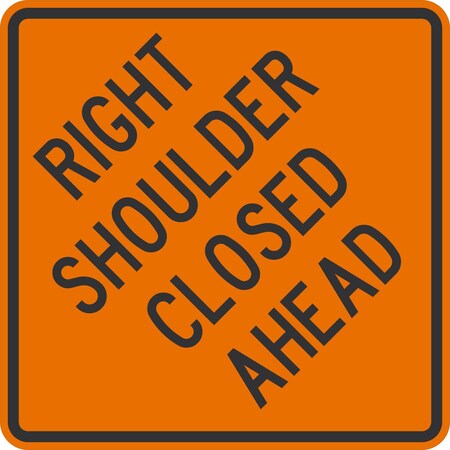 Lyle W21-5BR, Right Shoulder Closed Ahead, 36x36, Engineer Grade, Orange G-15977-EG_36x36