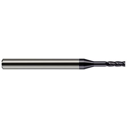Harvey Tool 0.0350in .9 mm Cutter DIA x 0.1050in L of Cut x 0.2180in 7/32 Reach Carbide Square End Mill, 4 F 802435-C3