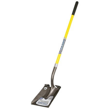 Vulcan PCL-F Shovel, Fiberglass Handle, Crimped Collar Handle, 48 in L Handle 34536