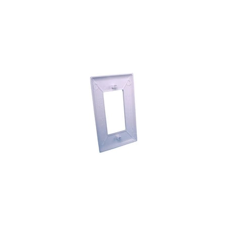 U S Hardware Wallplate, Plastic, White E-122C