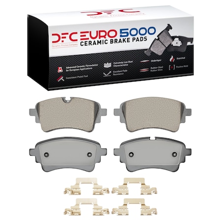 Dynamic Friction Co DFC EURO 5000 Ceramic Pad and Hardware Kit 1600-2364-01