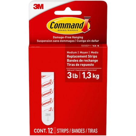 3M 3M Command Medium Foam Refill Strips 2.75 in. L 12 pk 17021-12ESF