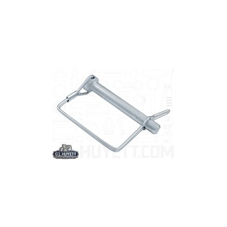 Huyett Tab Lock Pin, Square Handle, 2-Wire, Zinc Plated, 0.375 in Dia x 2.250 in L x 2.750 in Shank L SNAT-375-2250S