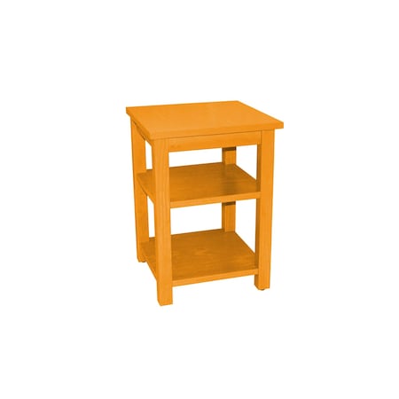 Homeroots 28" Yellow Solid Wood Nightstand 548321