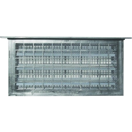 Bestvents Automatic Foundation Vent, 62 sq-in Net Free Ventilating Area, Mesh Grill, Thermoplastic, Gray 304LGR