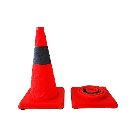 Mutual Industries Traffic Cone, Green, 18 in H, Nylon 17712-1-18