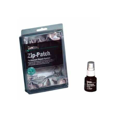 Devcon Zip-Patch, Adhesive Patch Kit, 4 in x 9 in Patch, Brown 230-11500