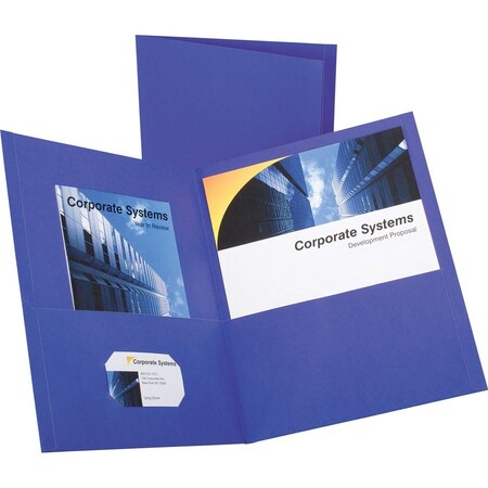 Tops Business Forms Oxford, Twin-Pocket Folder, Embossed Leather Grain Paper, Purple, 25PK 57514