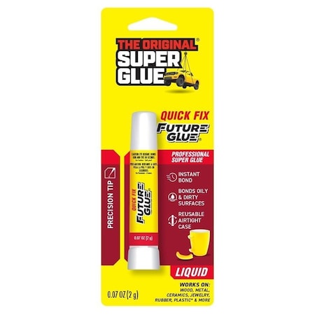 The Original Super Glue 15030 Super Glue, Liquid, Clear, 0.07 oz Tube 11710024