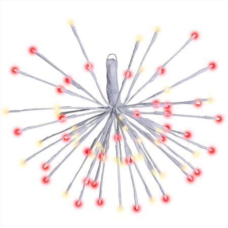 Celebrations LED Red/White 3 in1 Starlight Burst Deluxe 16 in. Hanging Decor 23-04059A