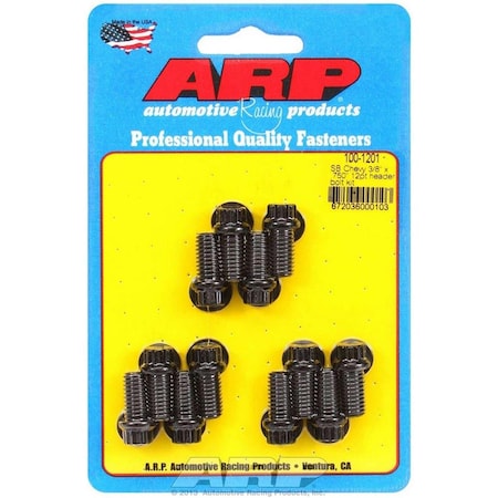 Arp 1001201 12Point Header Bolt for Small Block Chevy 0.38 x 0.75 in. UHL, 12PK ARP100-1201