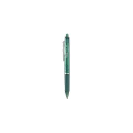 Pilot FriXion Clicker Erasable Gel Pen, Retractable, Fine 0.7 mm, Green Ink, Green Barrel, 12PK 31476