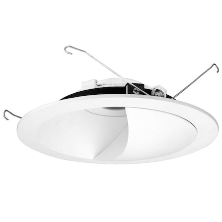 Elco Lighting Unique 6in Diecast Round Wall Wash Trim for Koto Module, White ELK6715BZ