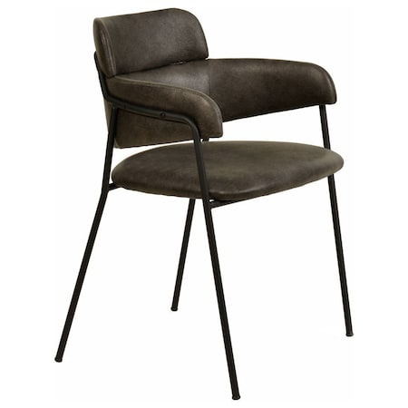 Leisuremod Axis Collection Modern Dining Chair in Charcoal AC22CH