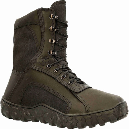 Rocky Military Boot, Leather Upper, Rubber Outsole, Black, 10 M RKC078