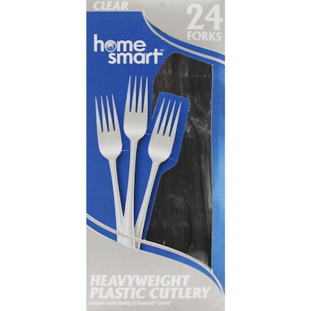 Home Smart Hvy Dty Plastic Forks, 24-Count 88808