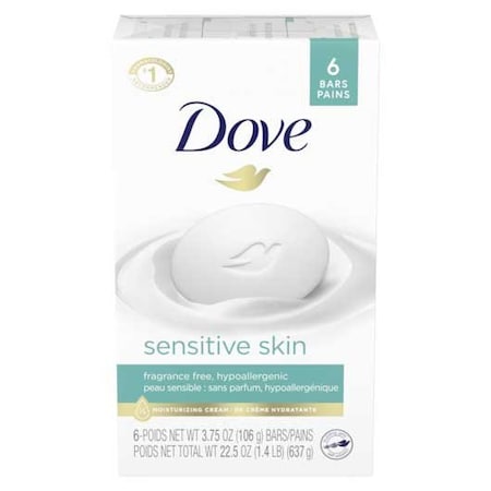 Dove Sensitive Skin Beauty Bar, 24 Ounce, 72PK 67921827