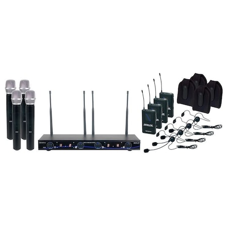 Vocopro All Inclusive Four channel digital wireless handheld/headset/instrument system DIGITAL-34-ULTRA