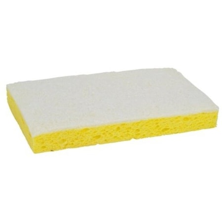 Scotch-Brite Professional Light-Duty Scrubbing Sponge, #63, 3 1/2 x 5 5/8, Yellow/White, PK20 63