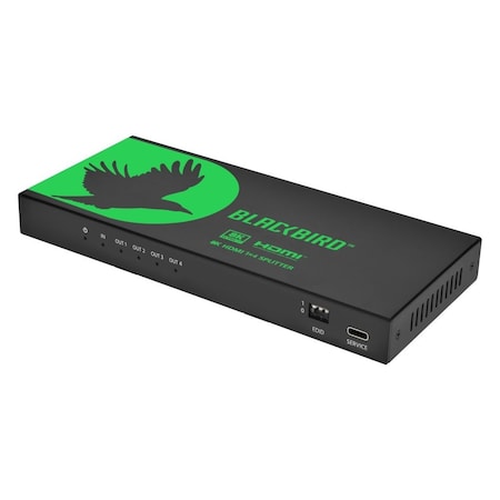Monoprice Blackbird 8K60 1x4 HDMI Splitter With Audio Extraction  HDMI 2.1  HDCP 2.3 44437
