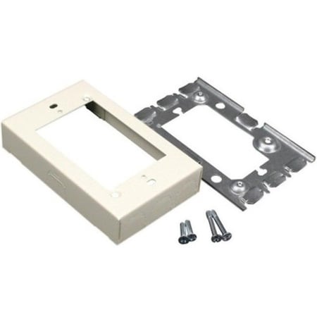 Legrand Flush Type Box Extension Adapter, 500, 700 Series, 2 Channel, 2.87 in W, 0.937 in H, 4.62 in L V5751