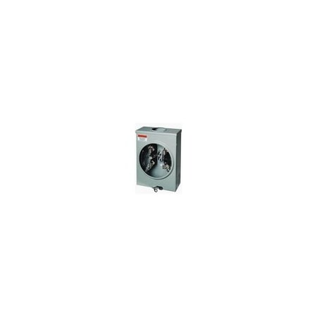 Midwest 125A Single Position Meter Socket (Ringless, Horn Bypass) UHT-RS101B-MEP