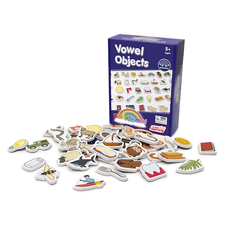 Junior Learning Vowel Objects Education Toys, Multi Color JRL650