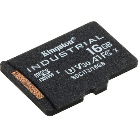 Kingston 16GB microSDHC Industrial C10 A1 pSLC Card + SD Adapter SDCIT2/16GB