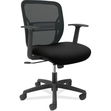 Seatsolutions Gateway Fixed Arms Task Chair - Black Frame - 38.3 x 25.8 x 25.8 in. SE3750580