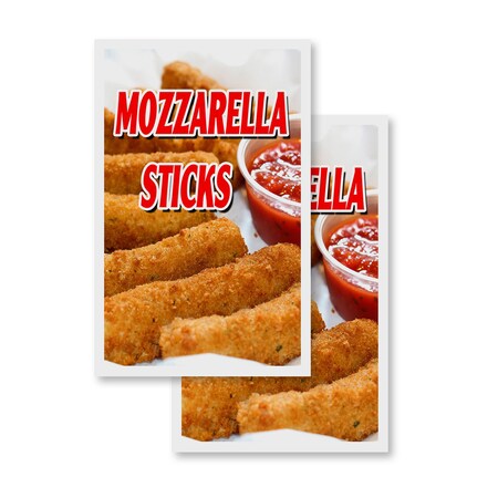 Signmission Mozzerella Sticks, Vinyl Decals Only 24 Inch x 36 Inch, Vinyl Decal, 2PK DSB-2436-2PACK-Mozzerella Sticks