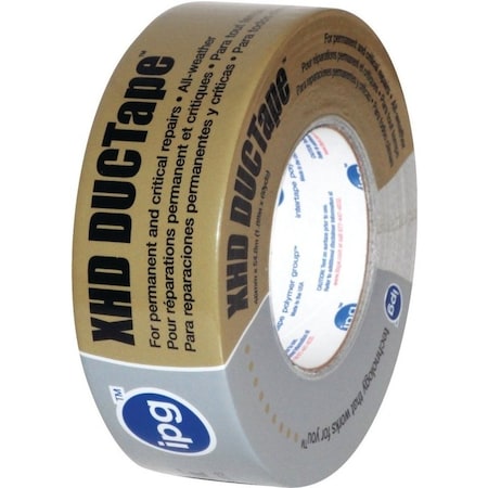 Intertape Duct Tape, 30 yd L, 188 in W, Cloth Backing, Silver 9601