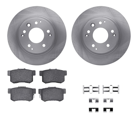 Dynamic Friction Co DFC Brake Rotor with 5000 Brake Pads and Hardware Kit 6512-59337
