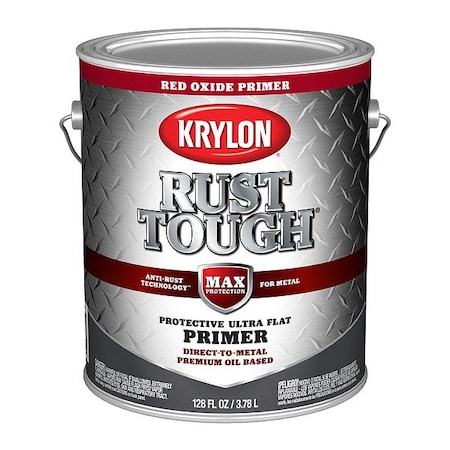 Krylon Rust Tough Primer, Red Oxide Primer, 1G K09743008