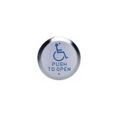 Sdc 6 in. ROUND PUSH PLATE w/HC 482A6RU