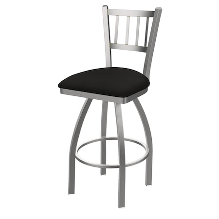 Holland Bar Stool Co 810 Contessa Stainless Steel 36in Swivel Bar Stool with Canter Espresso Seat 81036SS003