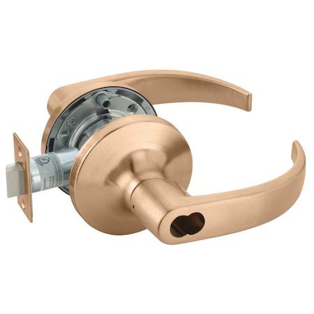 Yale Grade 1 Entry Cylindrical Lock, Pacific Beach Lever, LFIC 6-Pin Less Core, Satin Bronze Finish, Non PB5407LN ICLC 612