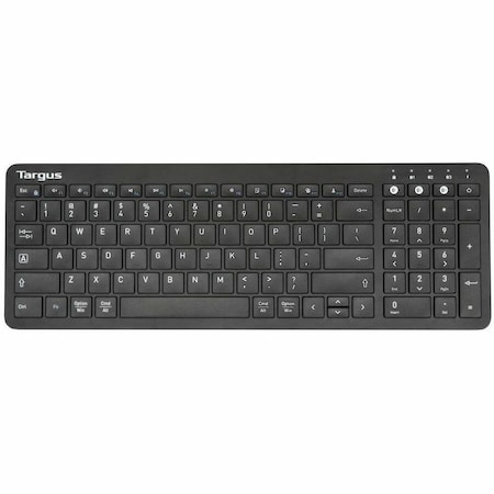 Targus AKB863US - Midsize Multi-Device Wireless Keyboard w/Antimicrobial DefenseGuard (Black) AKB863US